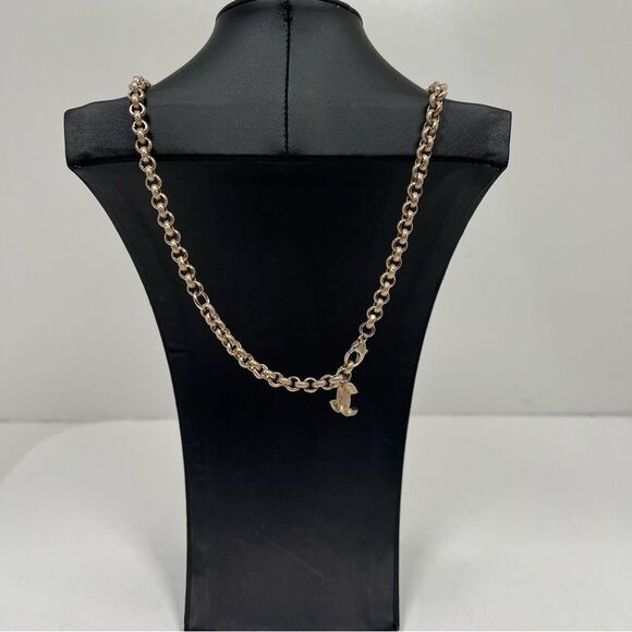 Crystal CHANEL Logo Runway Drop Necklace - Picture 4 of 8